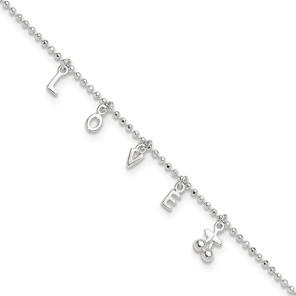 Sonia Jewels Real 925 Sterling Silver 10 1 Extension Anklet 10"