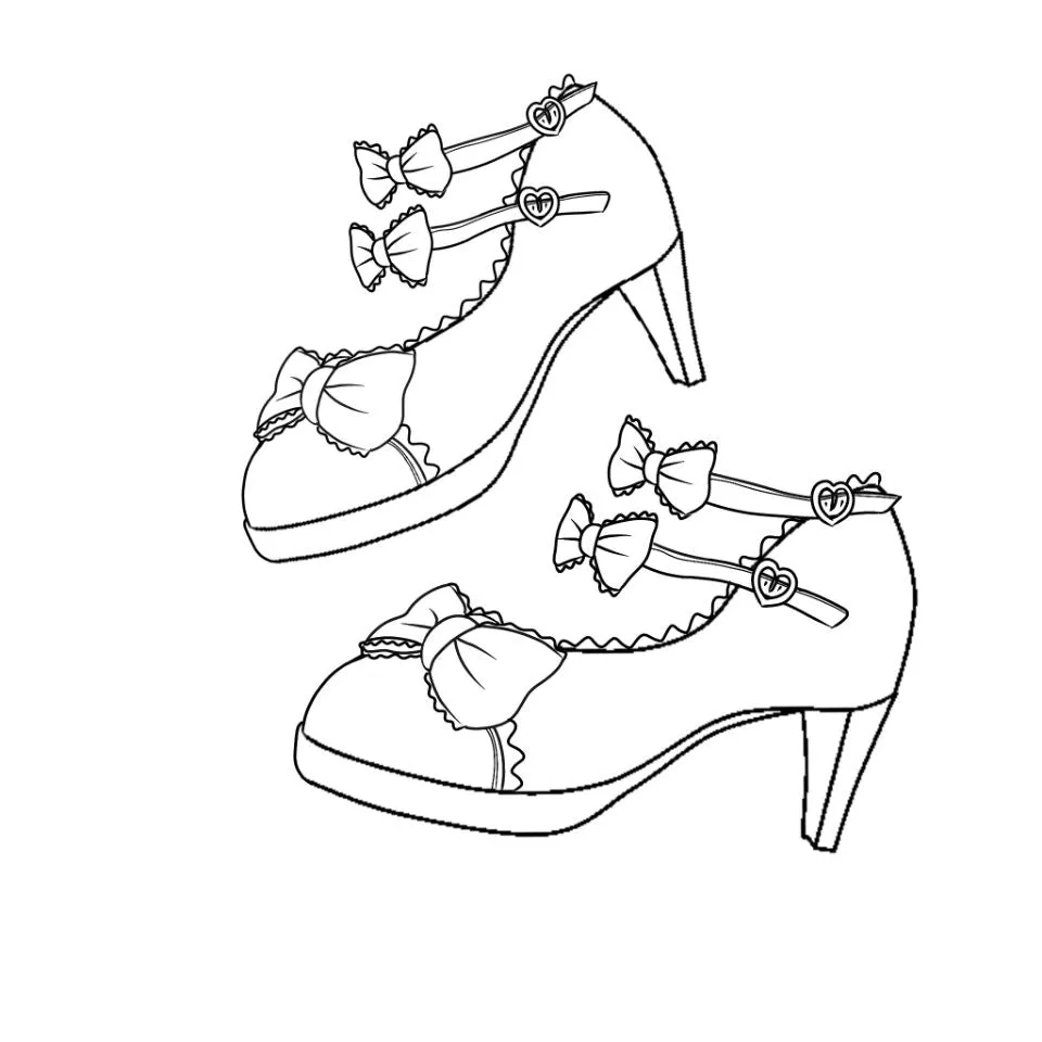 Sosic~Gott Melody~ Round-head Bowtie Leather Lolita Shoes