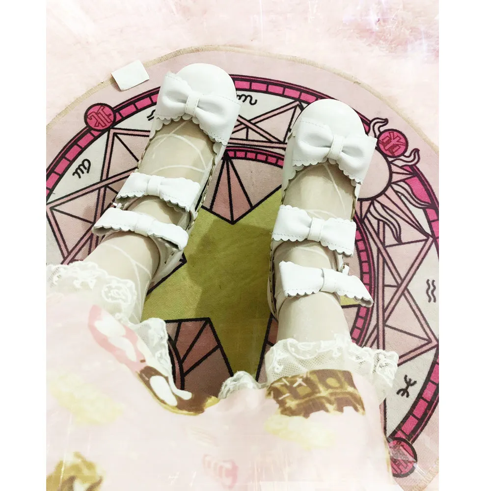 Sosic~Gott Melody~ Round-head Bowtie Leather Lolita Shoes