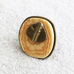 Spring Leaf Large Statement Ring- ON SALE