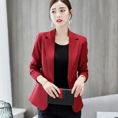 Spring New Korean Version Of Thin Business Jacket Suits