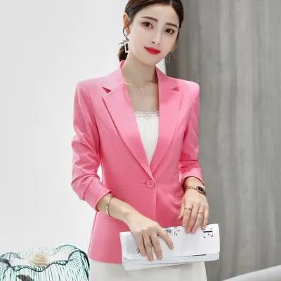 Spring New Korean Version Of Thin Business Jacket Suits