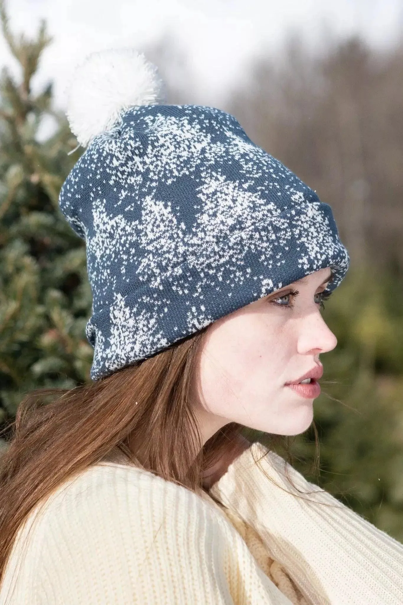 Spruce Winter Hat with Pom Pom & Waterproof Dog Collar Matching Set