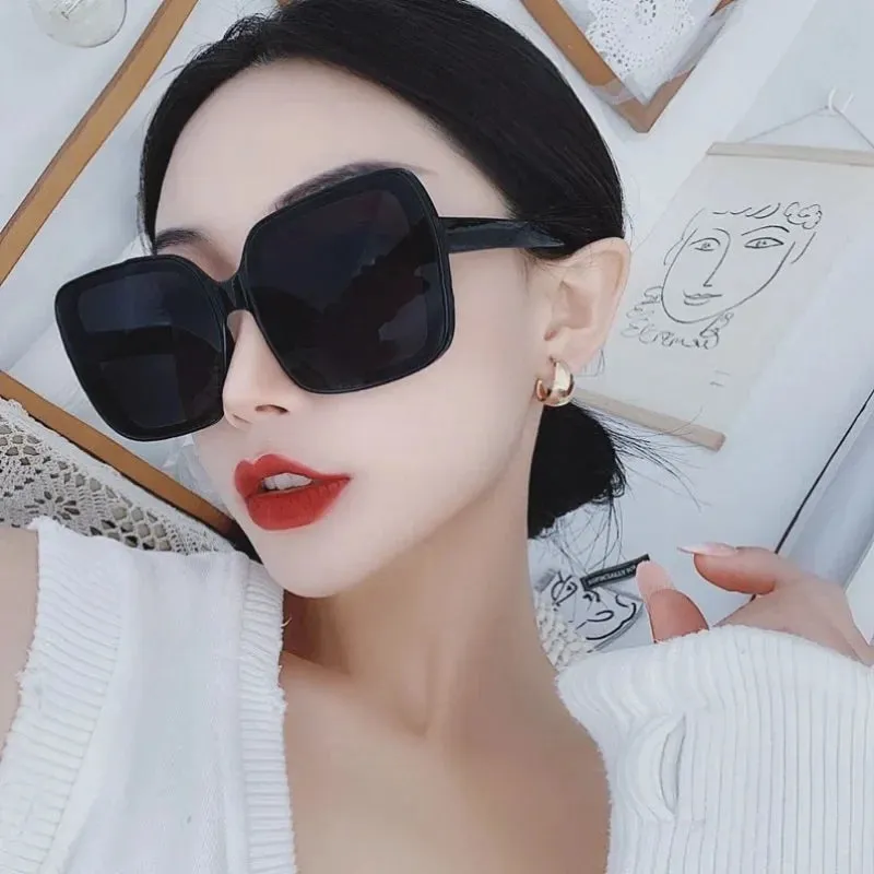 Square Frame Trendy Oversized Outdoor Fashion Women's Sunglasses