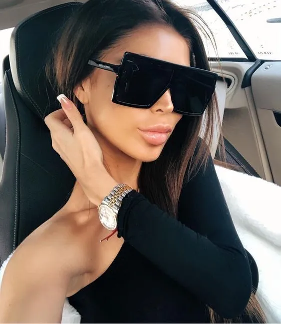 Square Oversized Style Sunglasses