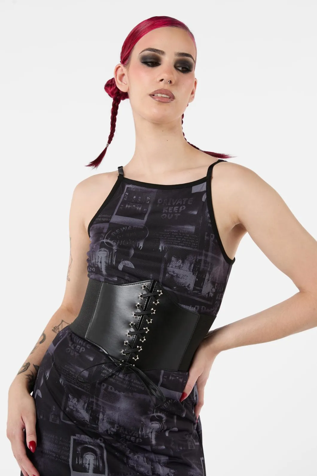 Star Eyelet Corset Belt