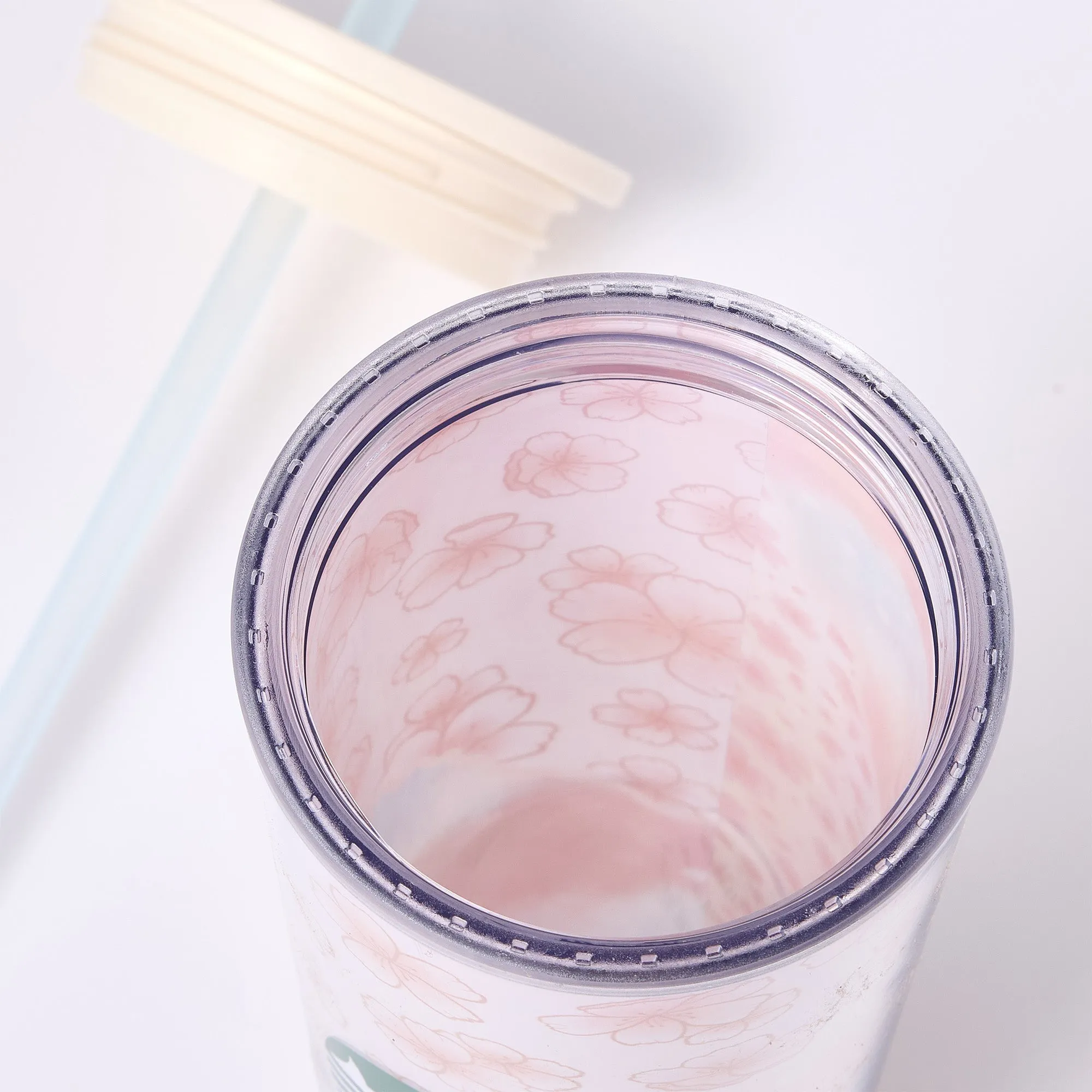 Starbucks Sakura 2025 Cold Cup Tumbler Layered