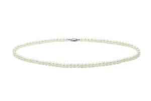 Sterling Silver 5-5.5mm White Freshwater Pearl Necklace