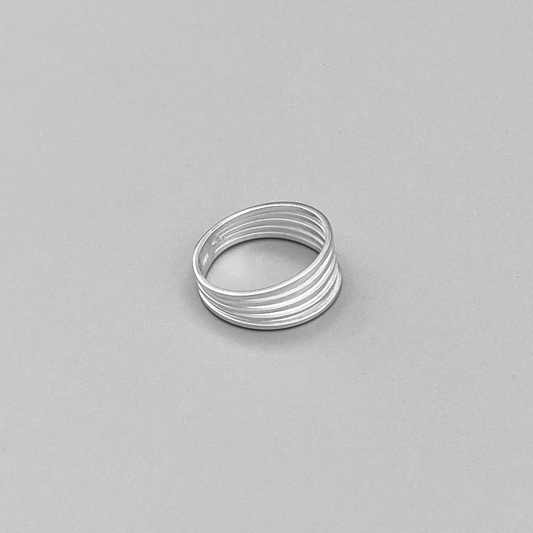 Sterling Silver Multiple Thin Bands Ring, Silver Ring, Silver Band, Boho Ring
