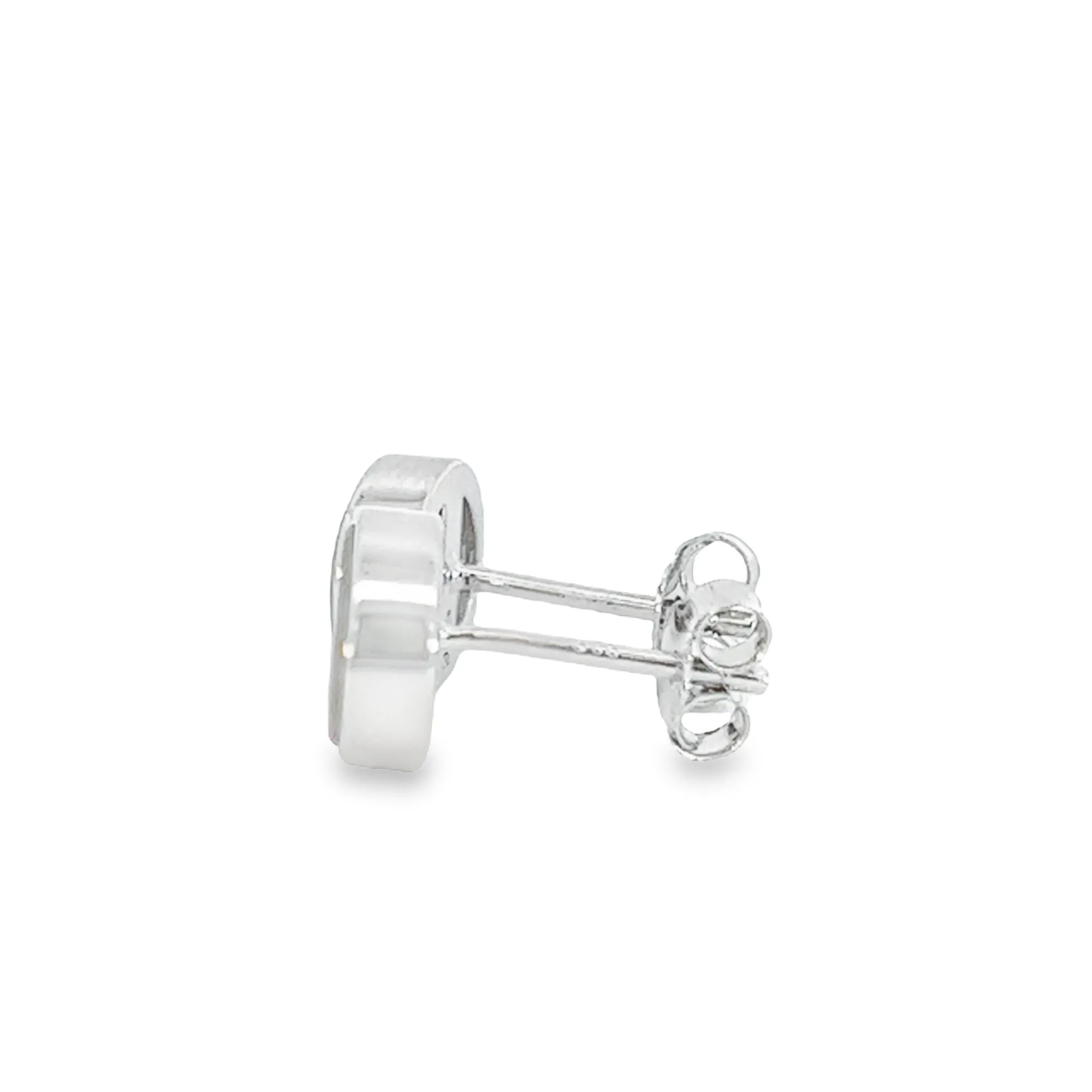 Sterling Silver Opal Doublet Stud Earrings - 8x6mm Oval, Dainty and Minimalist Opal Jewelry, Cute Gift for Her, Handmade Birthstone Studs