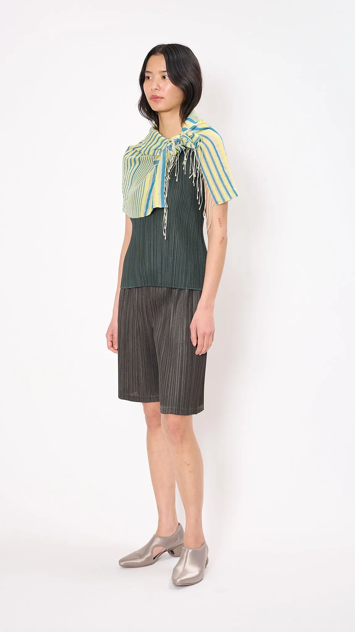 Stripe Scarf in Yellow