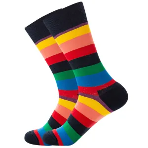 Stripe Series Cotton Socks 1 Pair Set