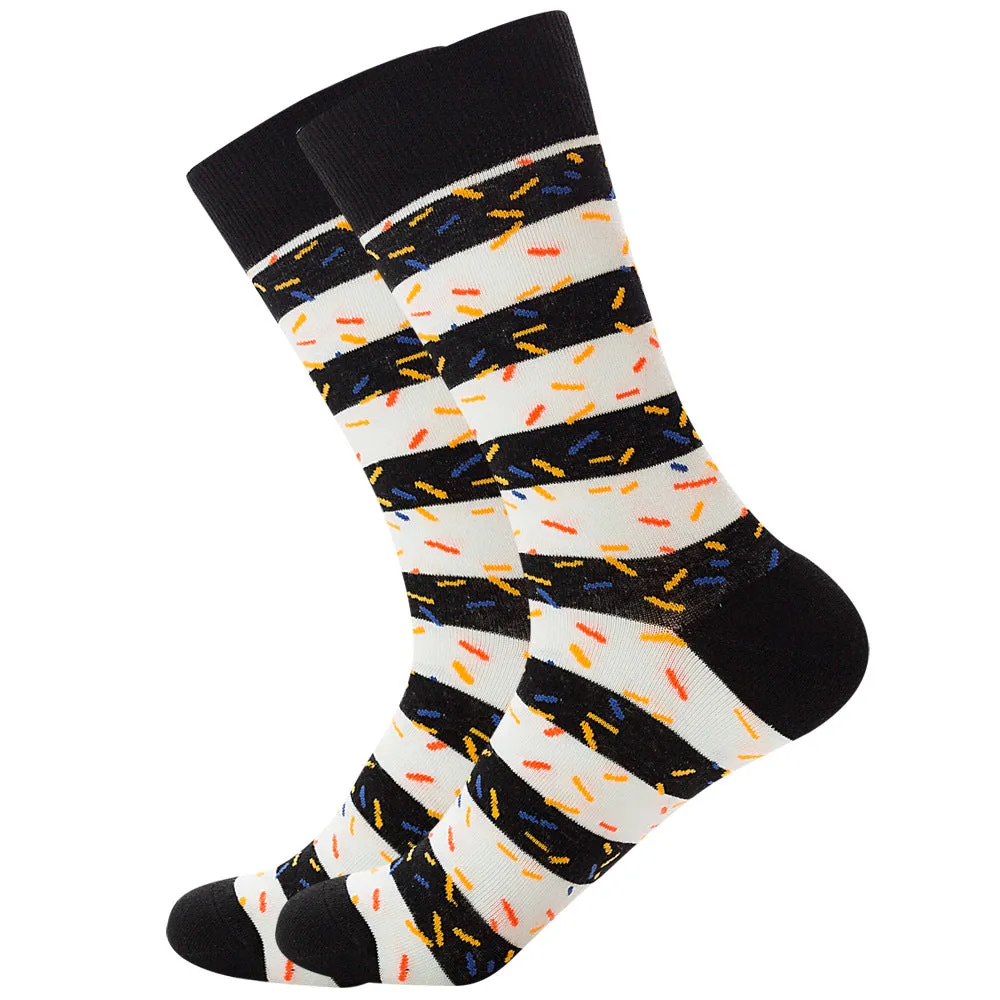 Stripe Series Cotton Socks 1 Pair Set