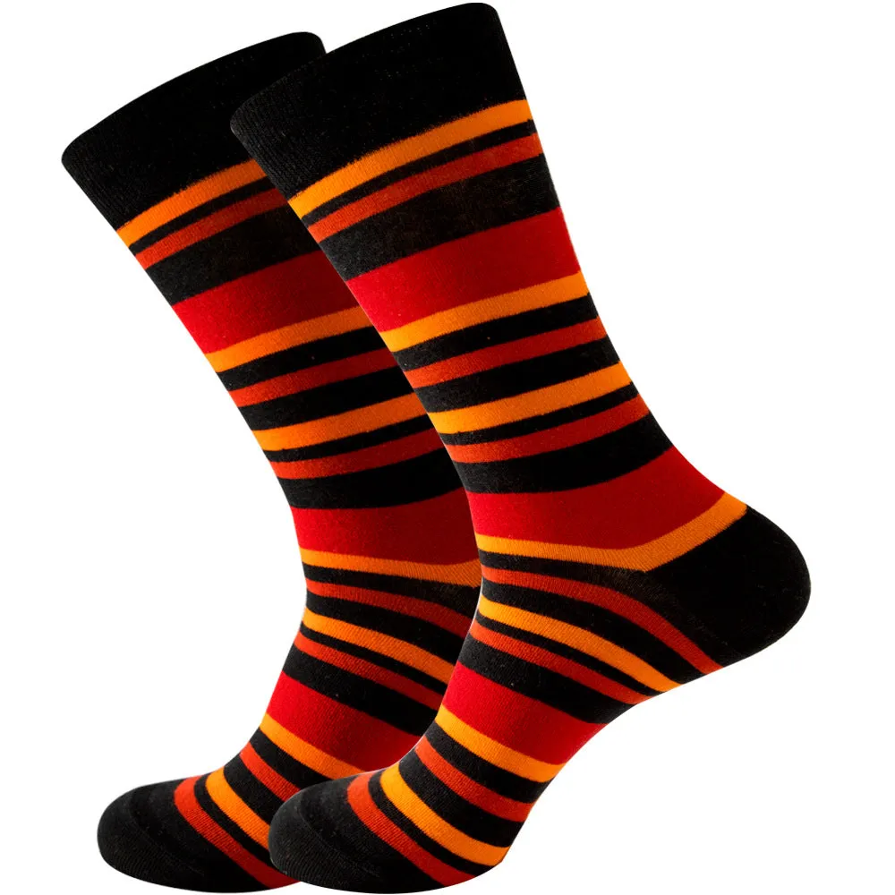 Stripe Series Cotton Socks 1 Pair Set