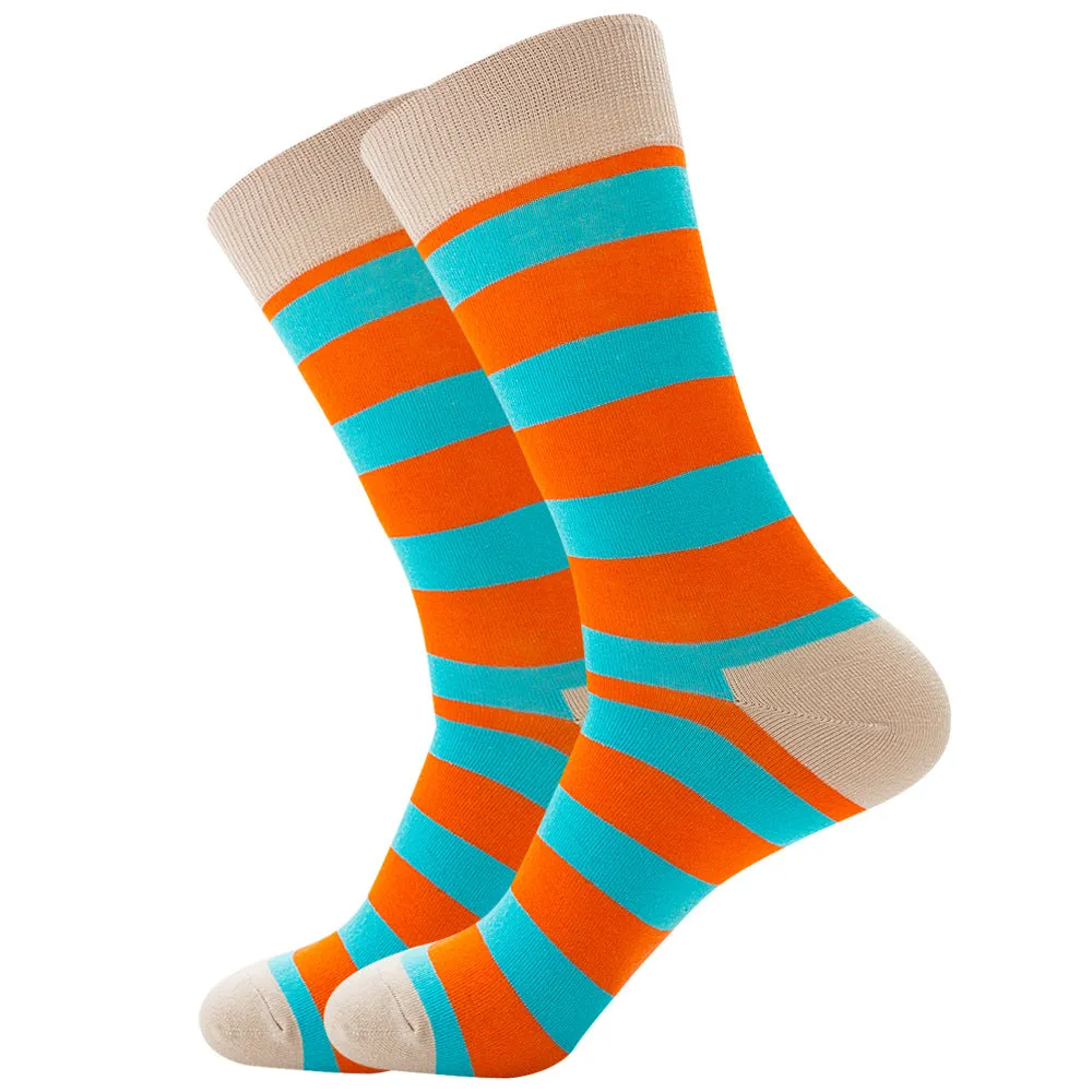 Stripe Series Cotton Socks 1 Pair Set