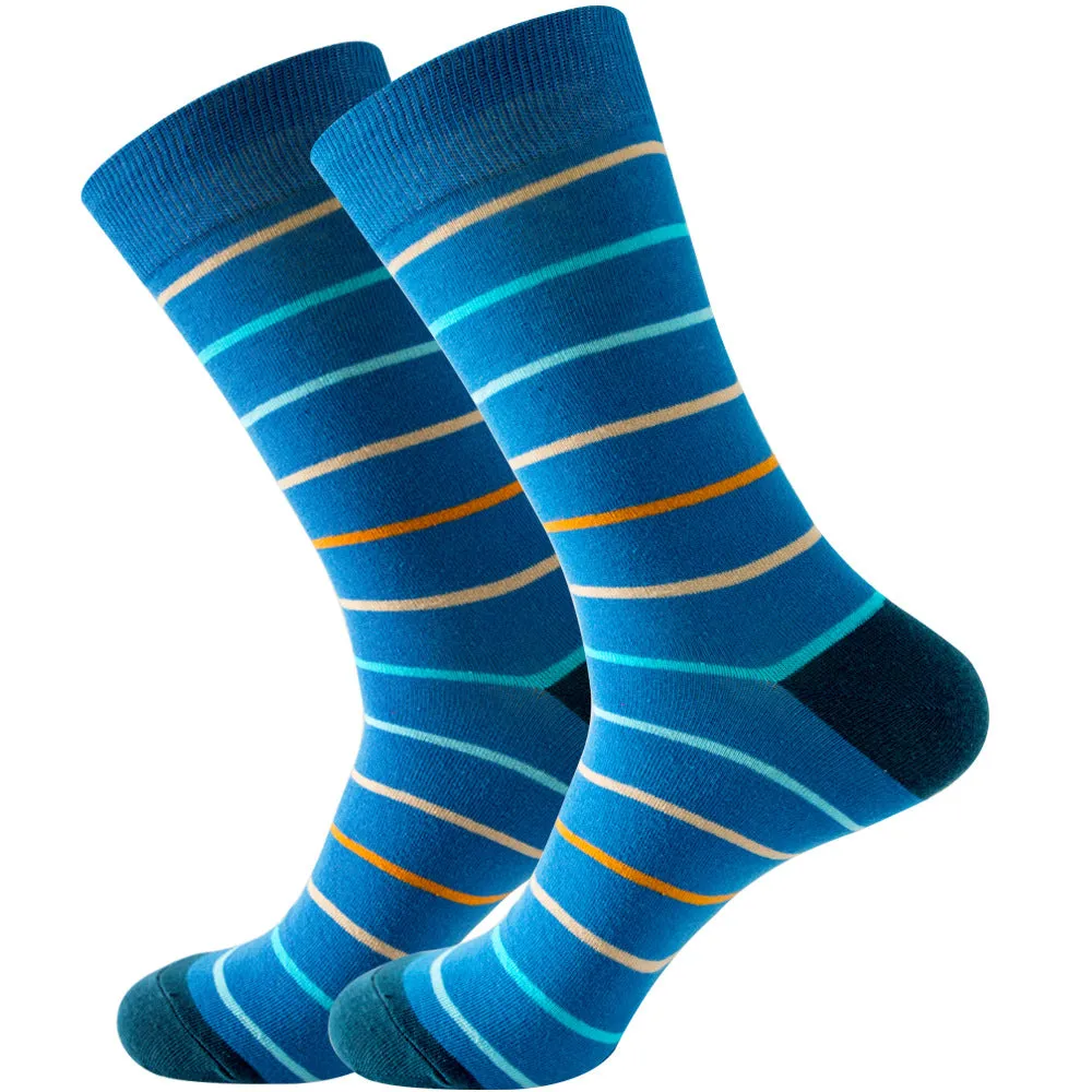 Stripe Series Cotton Socks 1 Pair Set