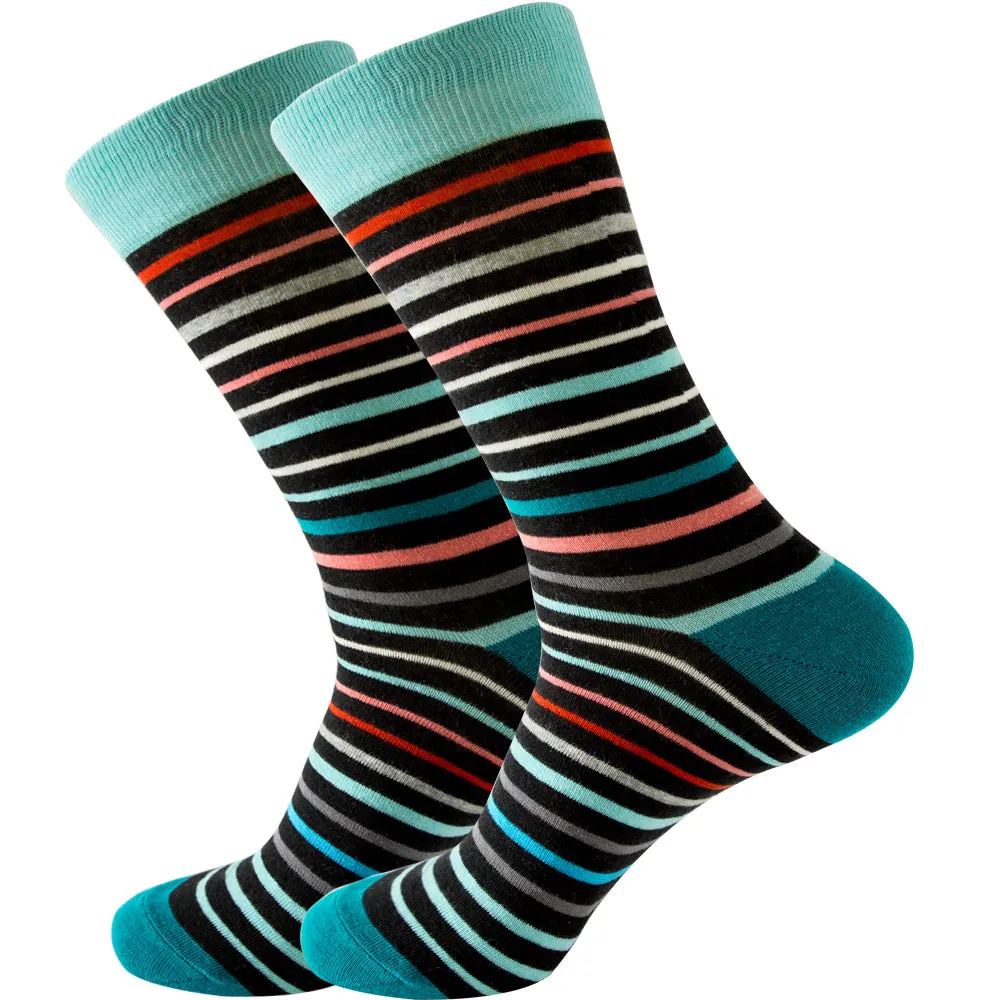 Stripe Series Cotton Socks 1 Pair Set