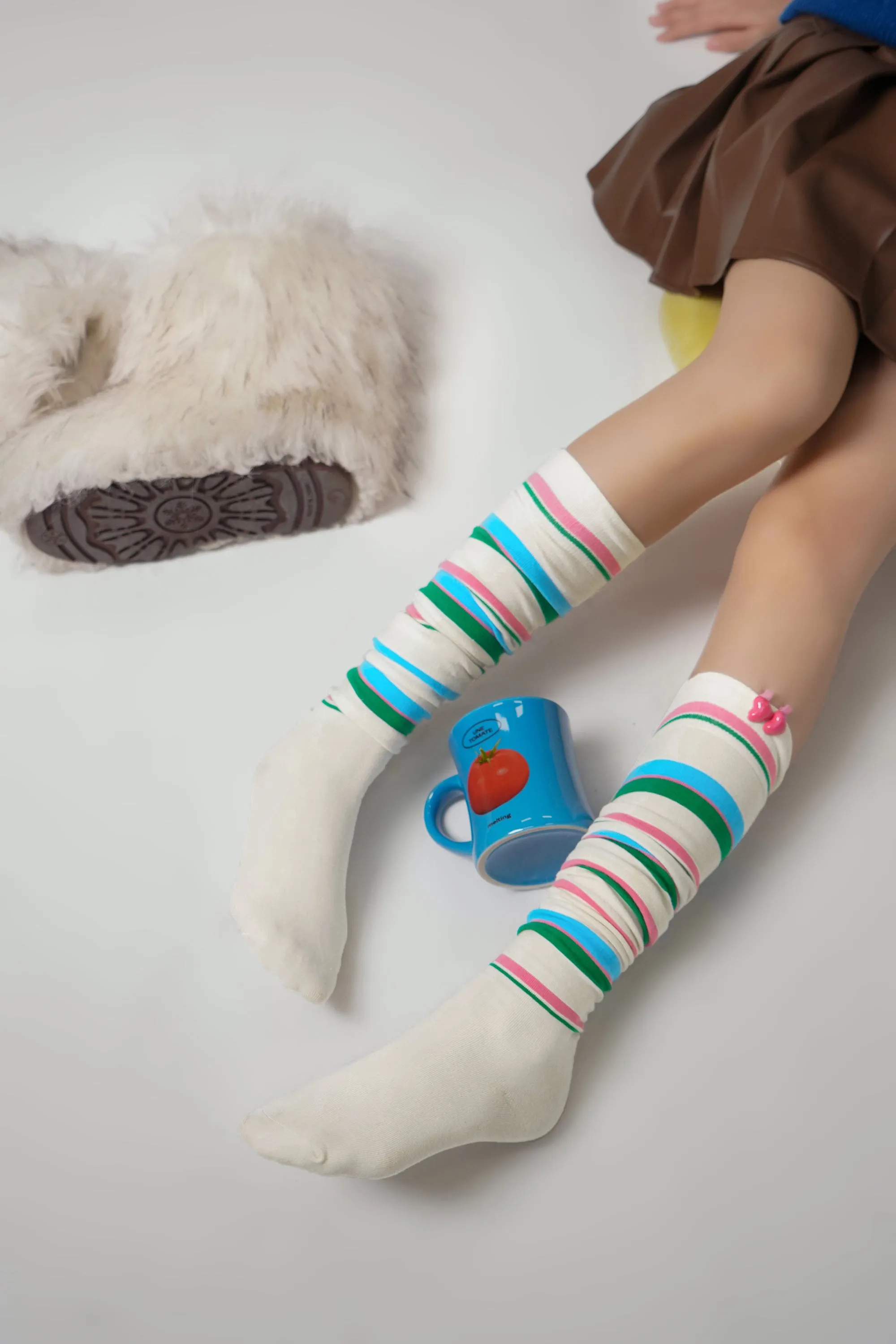 Striped Knee High Socks