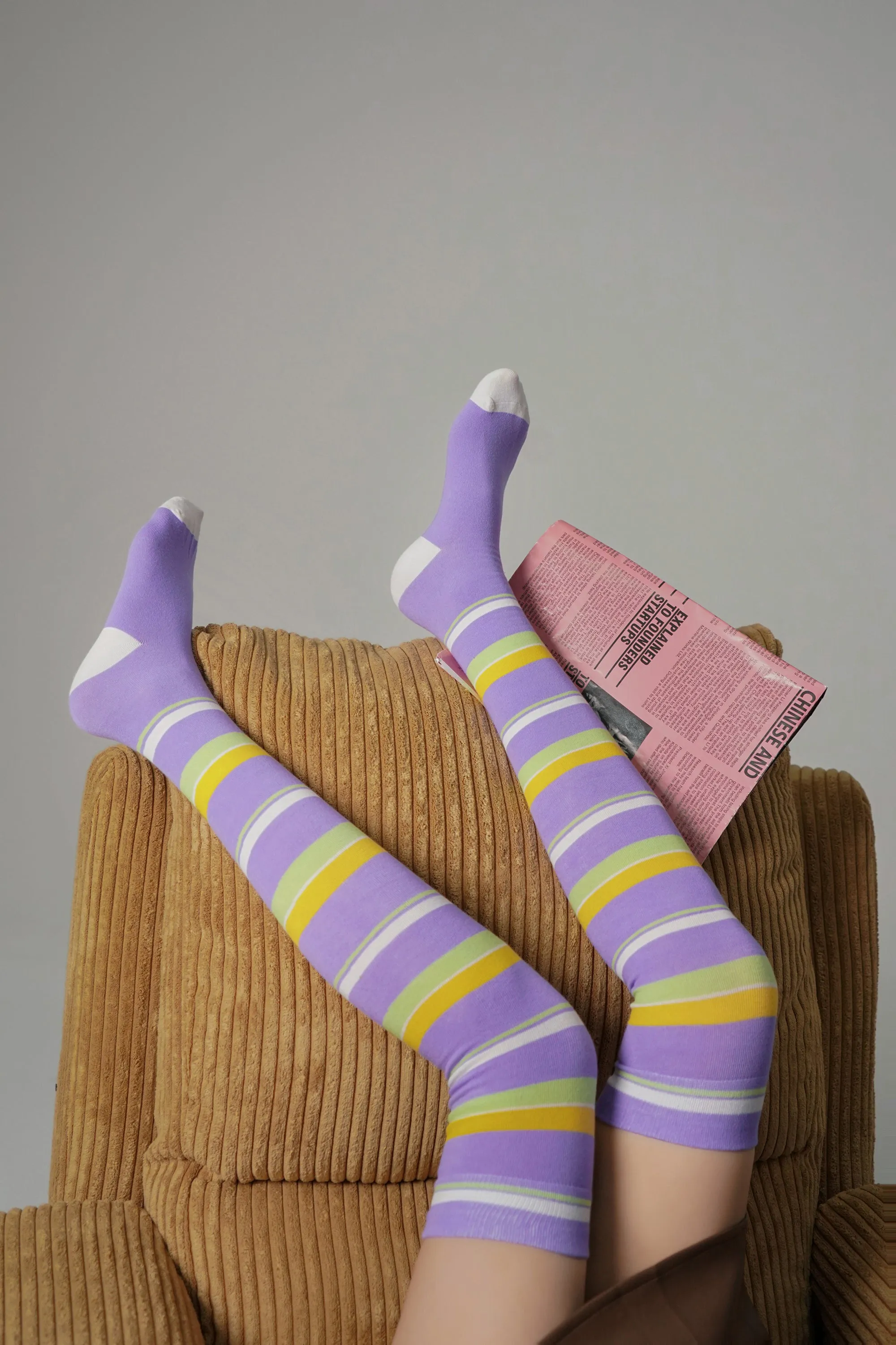Striped Knee High Socks