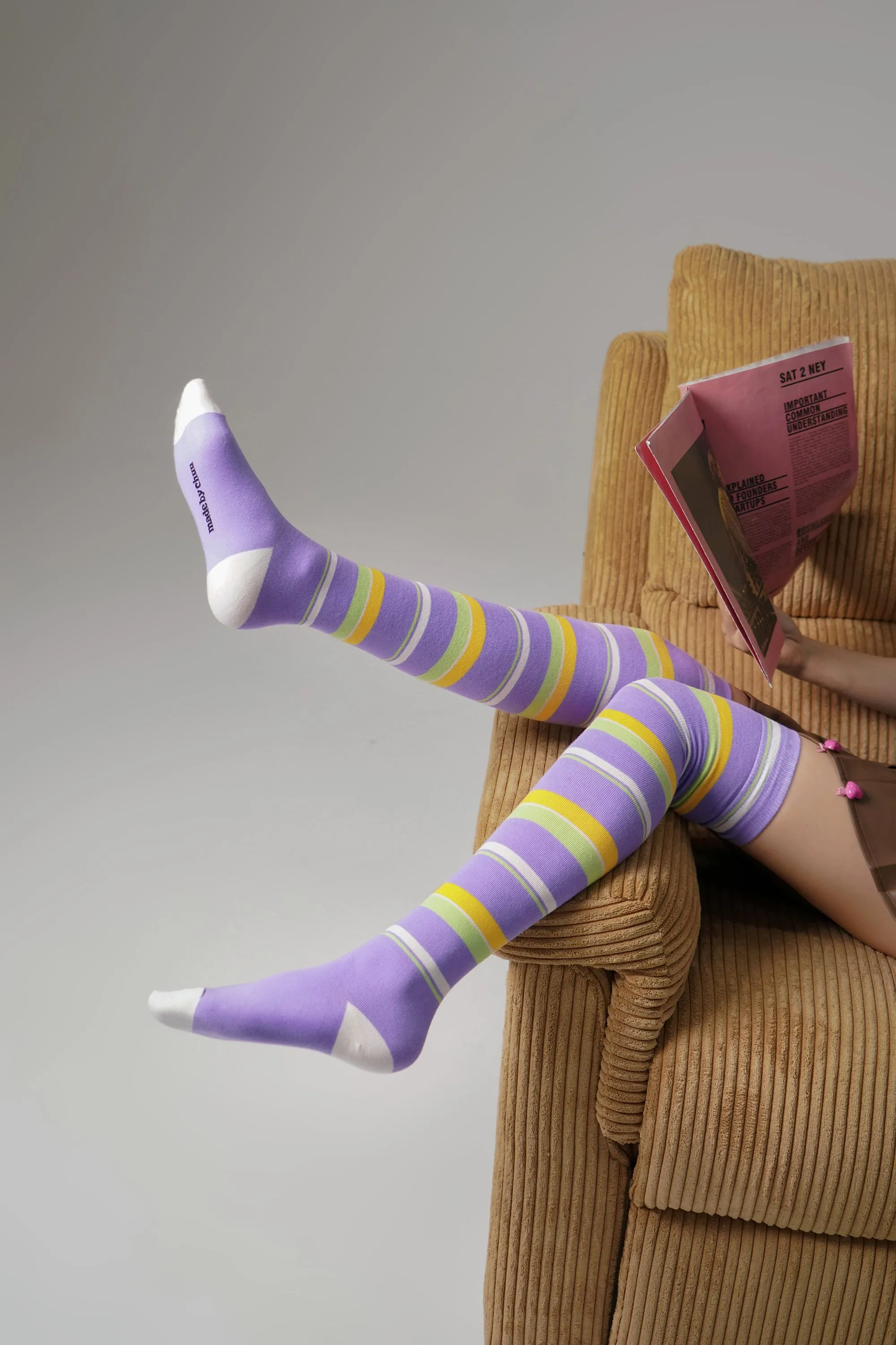 Striped Knee High Socks