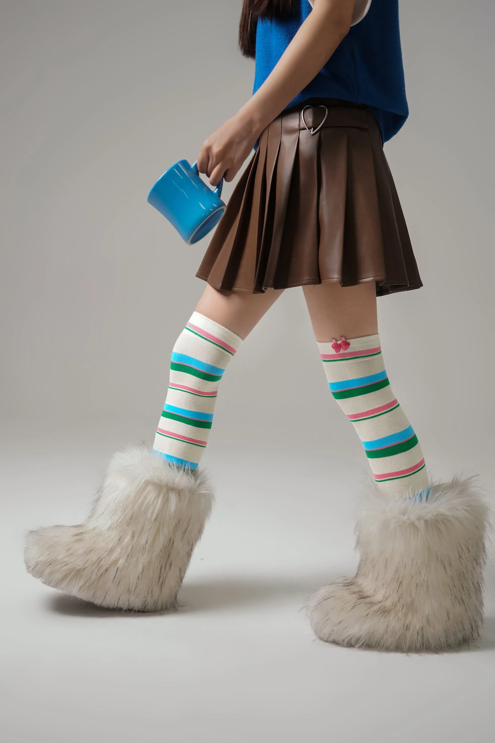 Striped Knee High Socks