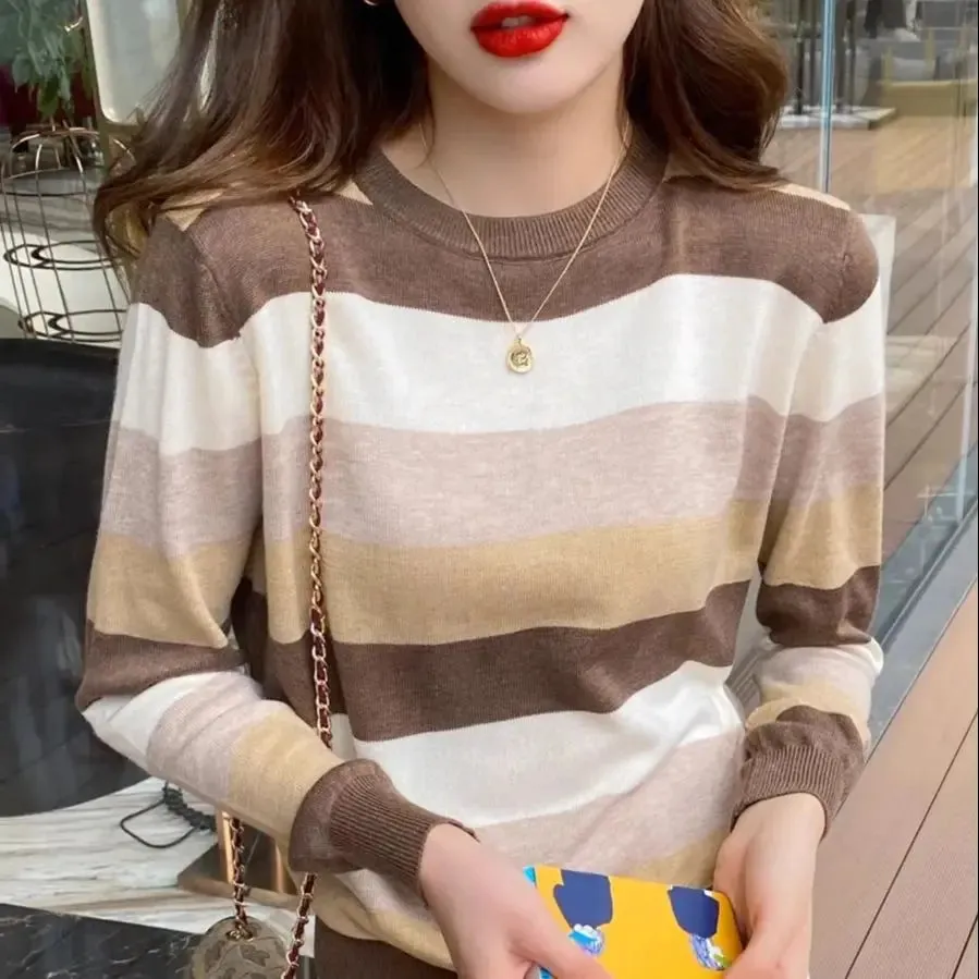 Striped Korean Streetwear Sweater