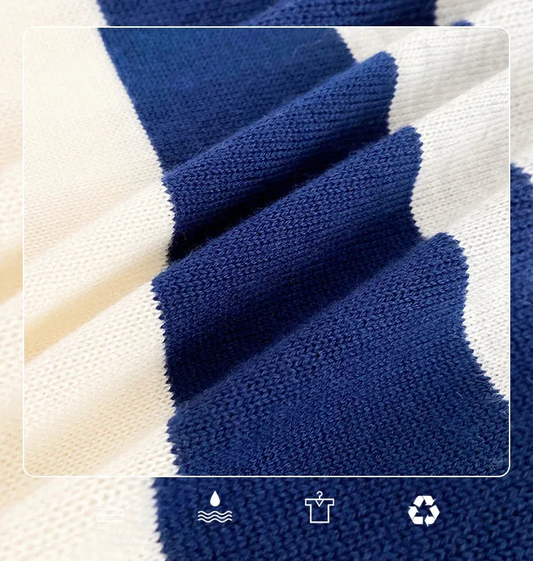 Striped Korean Streetwear Sweater