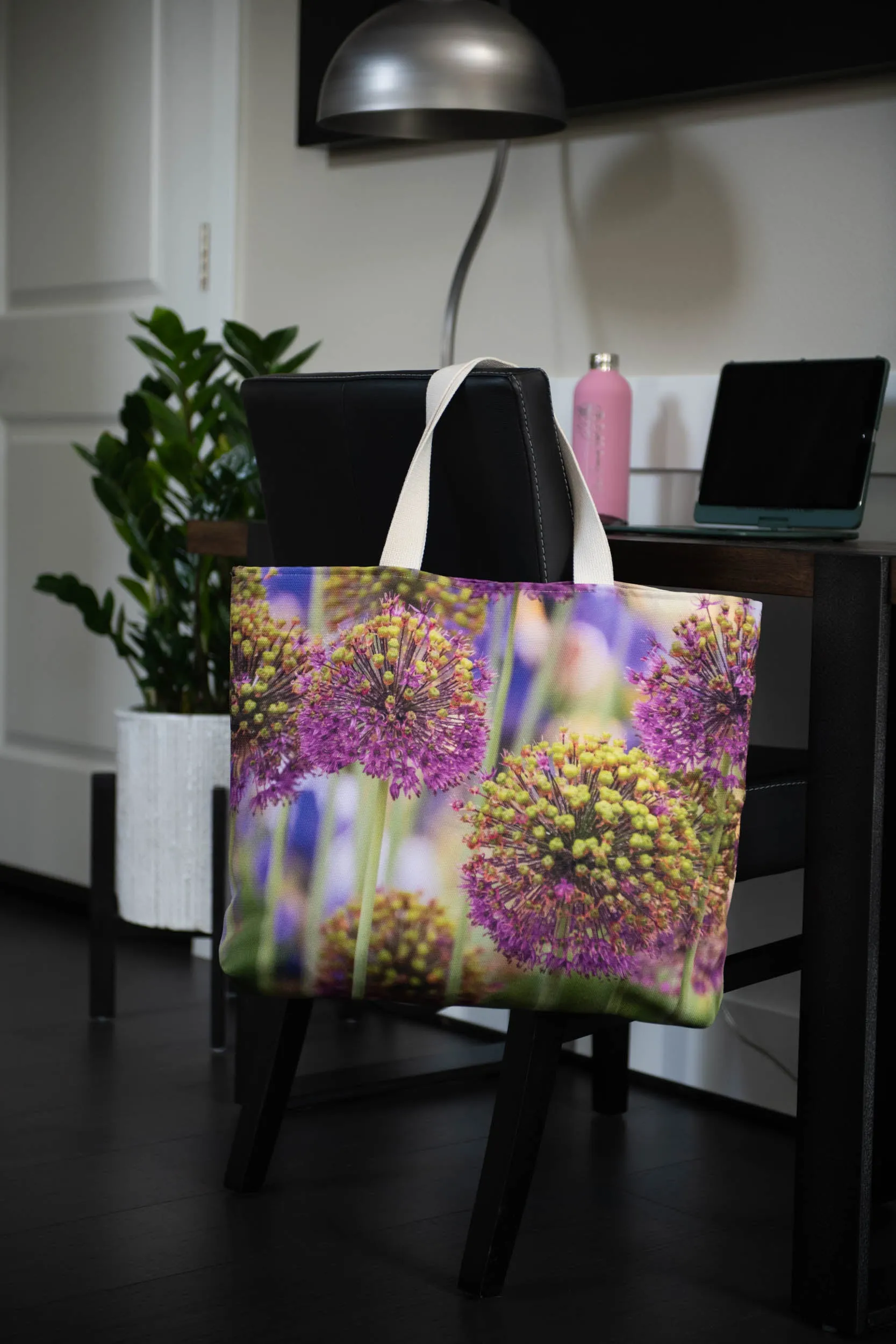 Stunning Large Allium Canvas Tote Bag