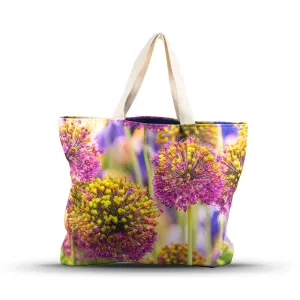 Stunning Large Allium Canvas Tote Bag