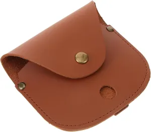 Stylish Pocket Watch Travel Case Protective Leather Watch Pouch for Outdoor Adventures