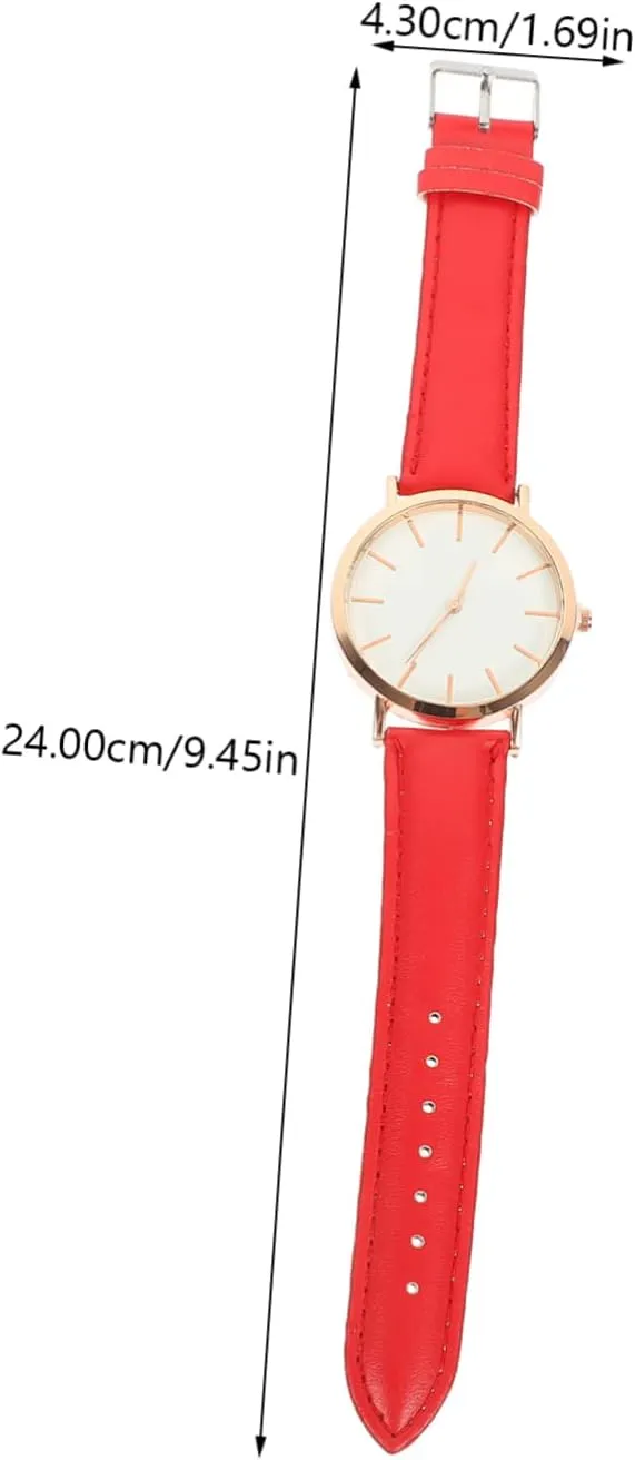 Stylish Watch with Strap Elegant for Office School and Casual Events Fashionable PU and Design