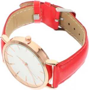 Stylish Watch with Strap Elegant for Office School and Casual Events Fashionable PU and Design