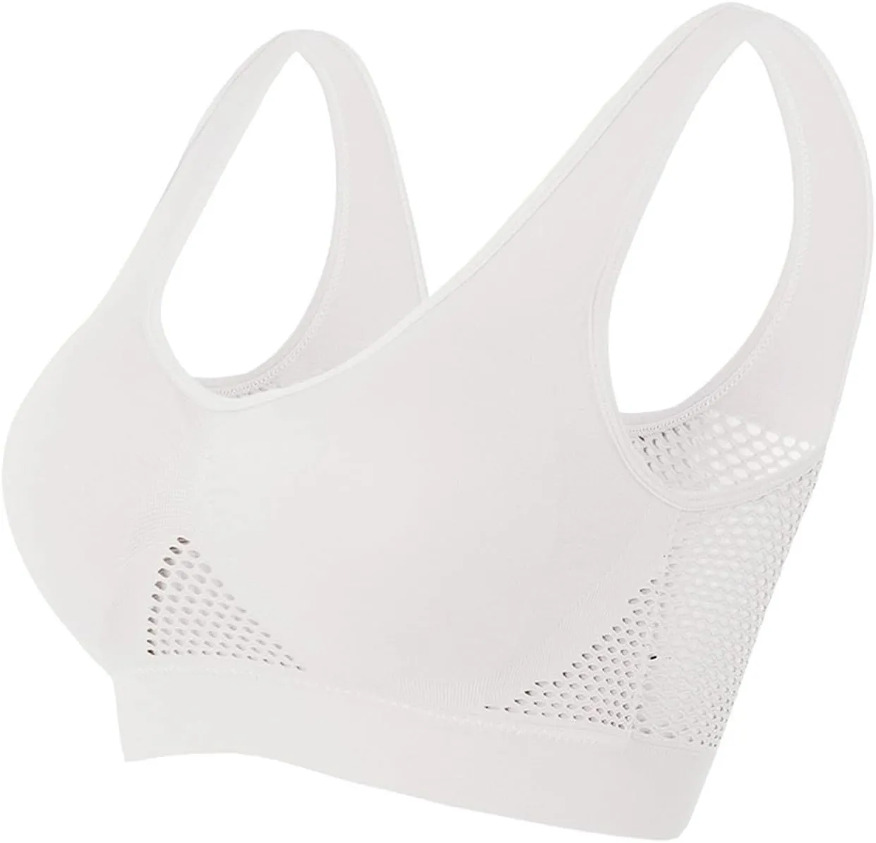 Sujetadores deportivos costura para Mujeres sujetadores de Yoga inalmbricos sujetadores tirantes Sports Bra Undies