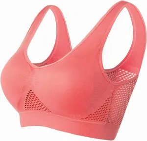Sujetadores deportivos costura para Mujeres sujetadores de Yoga inalmbricos sujetadores tirantes Sports Bra Undies