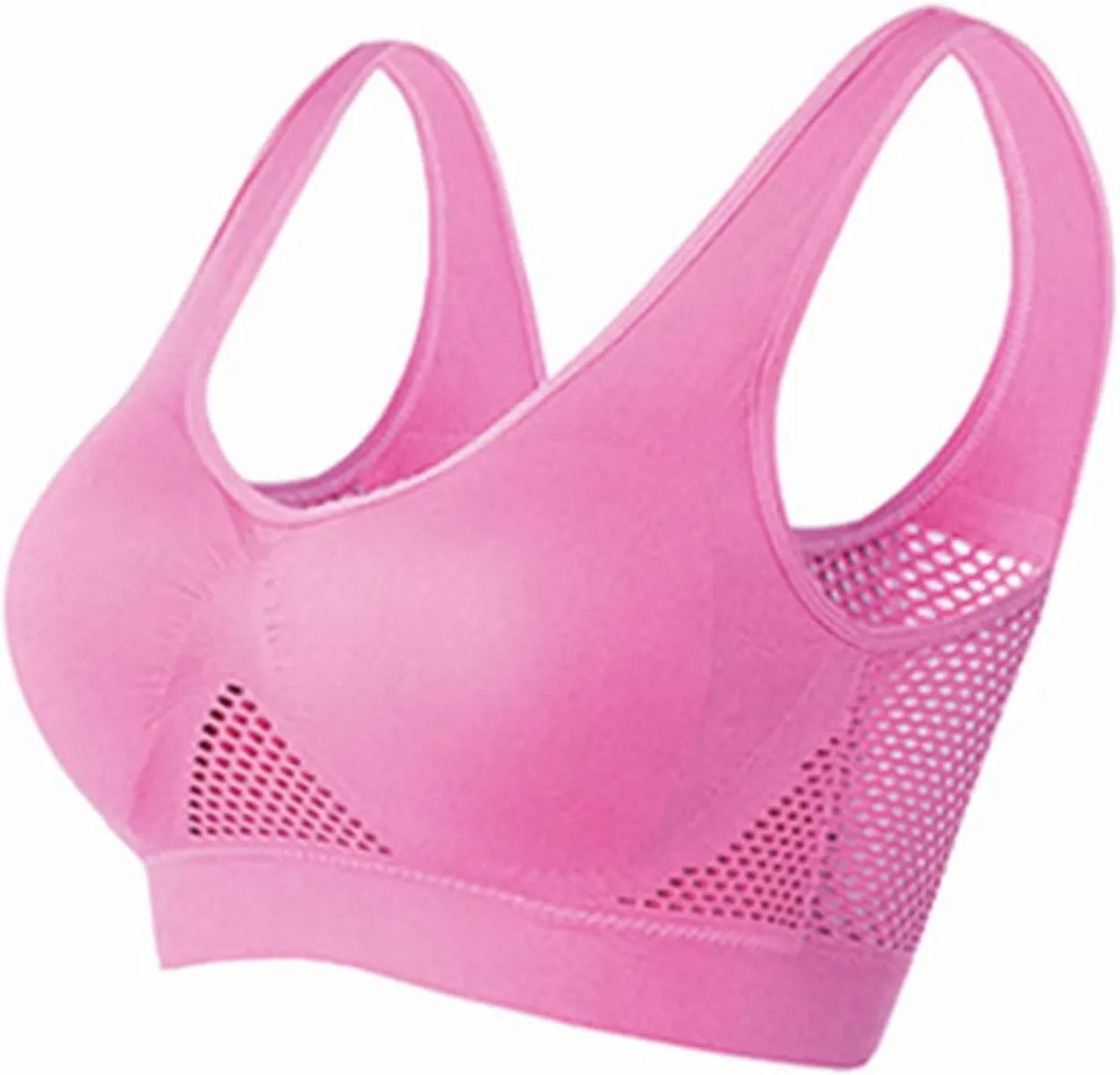 Sujetadores deportivos costura para Mujeres sujetadores de Yoga inalmbricos sujetadores tirantes Sports Bra Undies