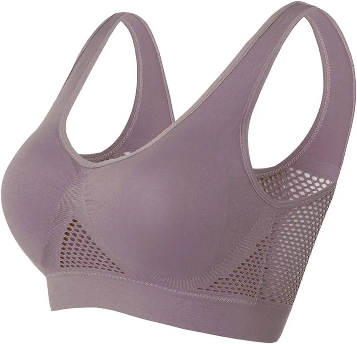 Sujetadores deportivos costura para Mujeres sujetadores de Yoga inalmbricos sujetadores tirantes Sports Bra Undies