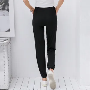 Summer Modal Loose Plus Size Casual Women Lantern Yoga Fitness Sporty Ankle-Length Pants