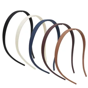 Sunglasses Headband for Glasses Wearers, U-Shaped Thin Headbands for Women Girls Plastic Headbands with Teeth Non Slip Flexible No Pressure Comfortable Hair band for Women-5PCS
