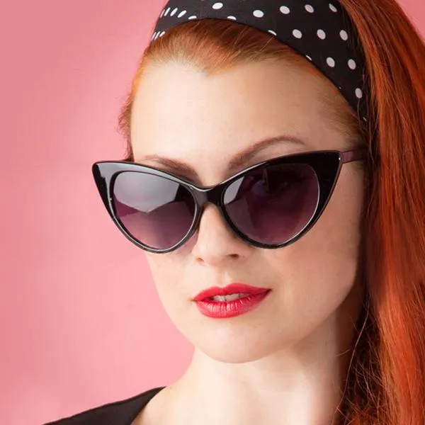 Sunglasses - Retro Cat Eye Glasses