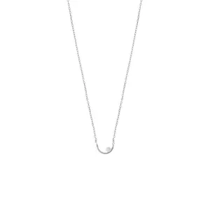 Sunset View Pear Necklace- Silver