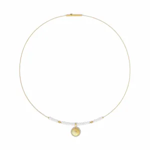 Sunya Freshwater Pearl-zirconia Necklace  - 8800001656-043