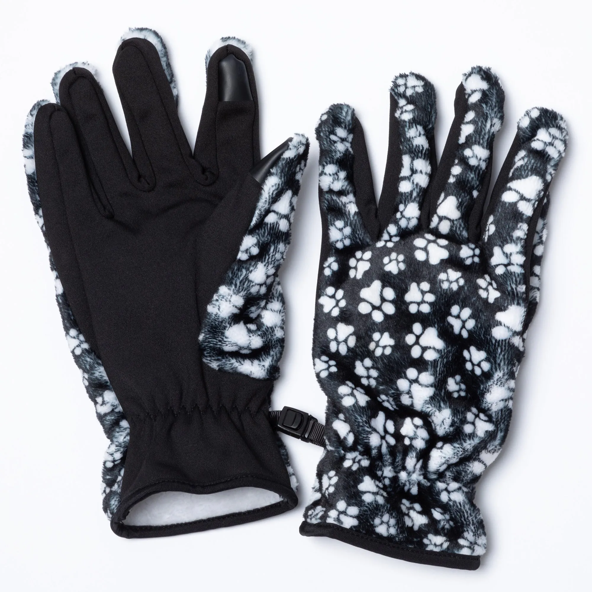Super Cozy&trade; Paw Print Touch Screen Gloves
