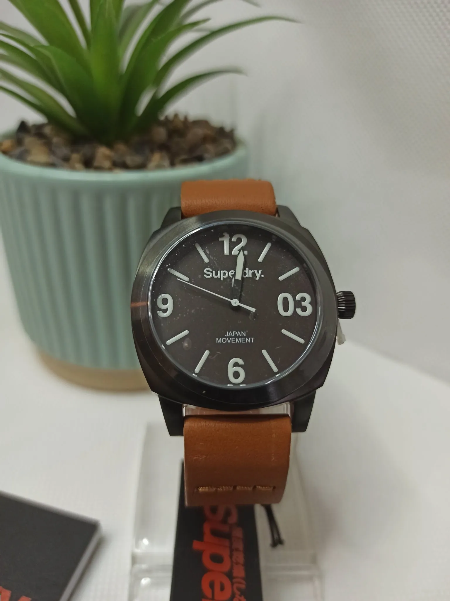 Super Dry - SYL116TT - Cow Leather Strap - Original - Luminous Dial - 40mm - Men's Watch