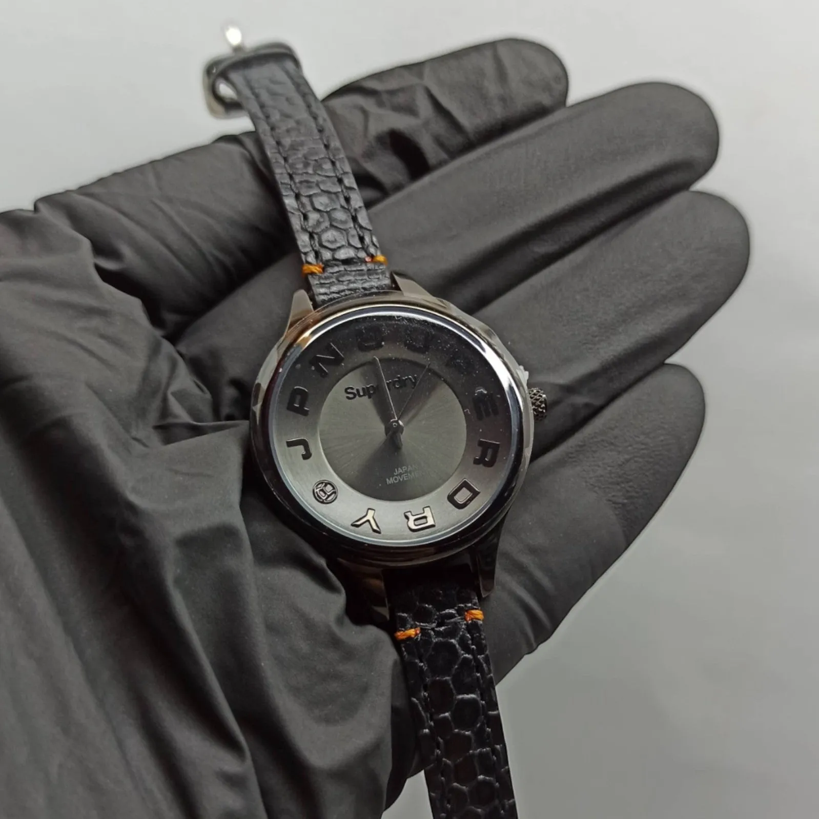 Super Dry - SYL155E - Black - Leather Strap - Original - Women's Watch