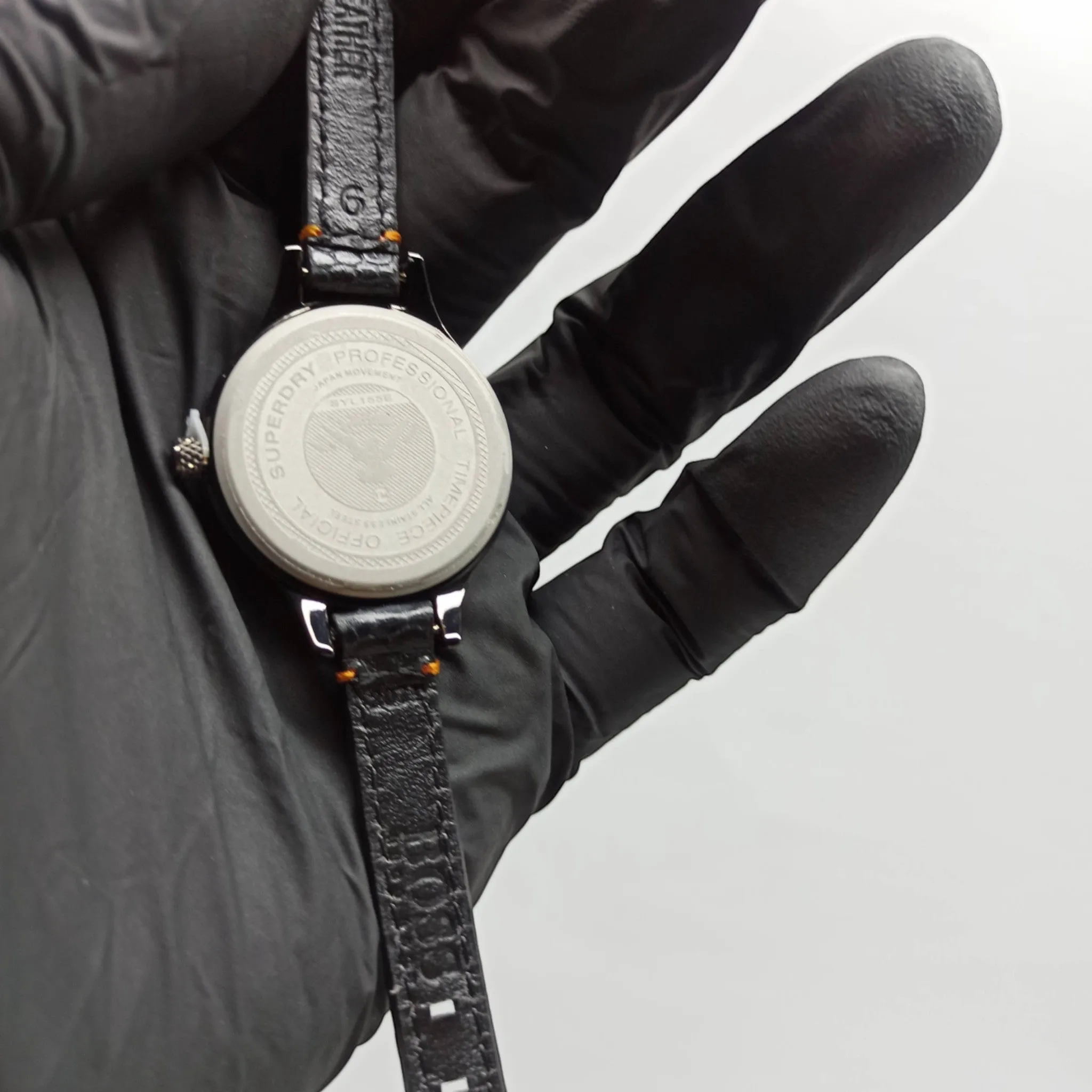 Super Dry - SYL155E - Black - Leather Strap - Original - Women's Watch