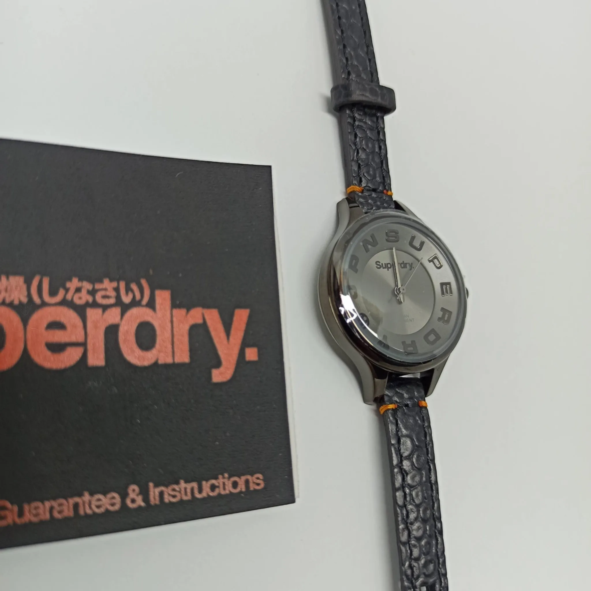 Super Dry - SYL155E - Black - Leather Strap - Original - Women's Watch