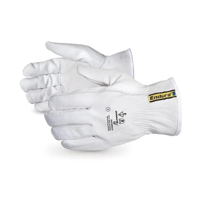 Superior Glove 378GKTFG Endura Goat-Grain Driver Gloves with Full Kevlar/Composite Filament Fiber Liner