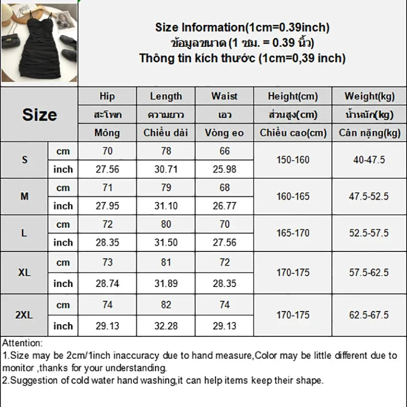 Suspender Dress for Women Sexy Shirring Mini Chic Summer Wear