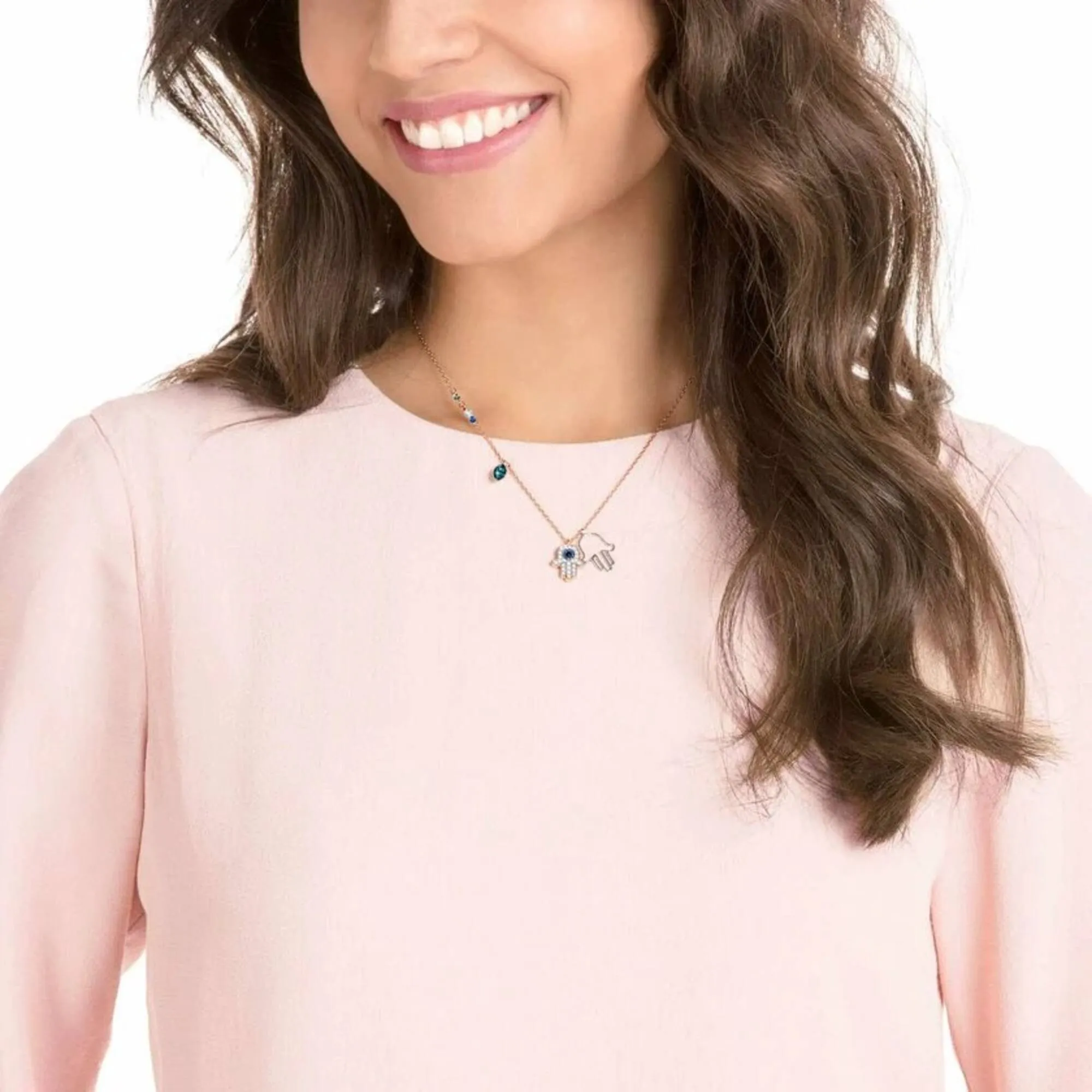 Swarovski Women's Necklace - Swarovski Symbolic Hamsa Hand Pendant | 5396882
