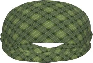 Sweat Bands Headbands for Women Men - Moisture Wicking Sport Headbands for Men, Elastic Green Plaid Workout Headbands for Women for Running Cycling Basketball Yoga